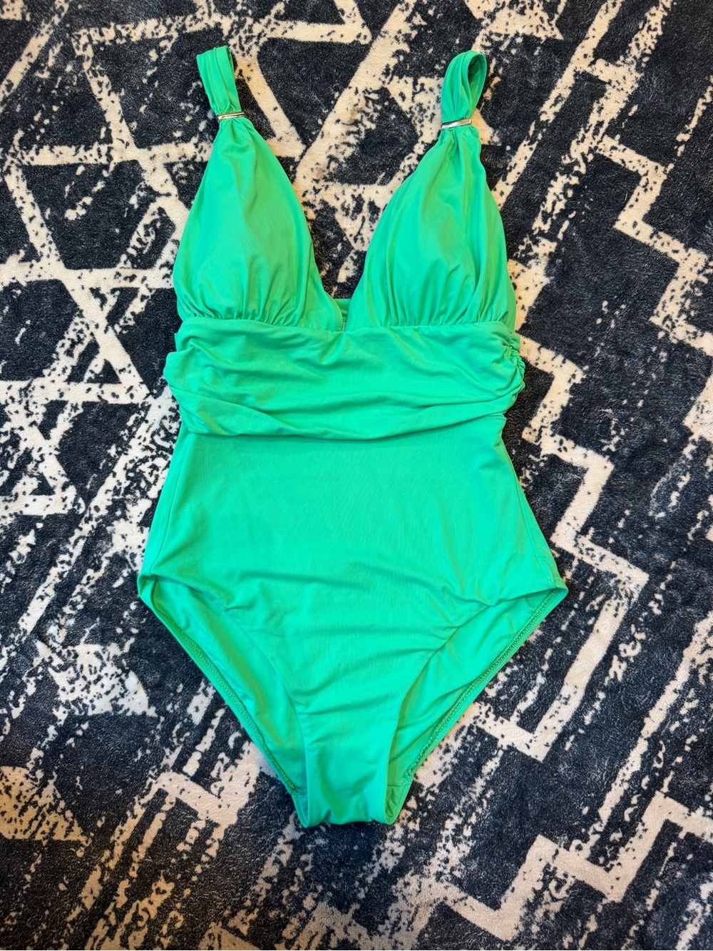 Melissa Odabash Brussels One Piece Swimsuit Green Size US 6